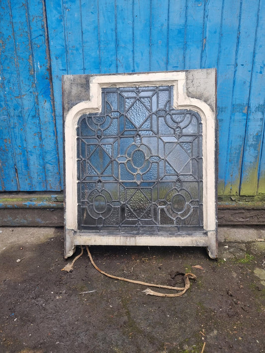 Georgian Decorative Antique Leaded Small Pained Glass