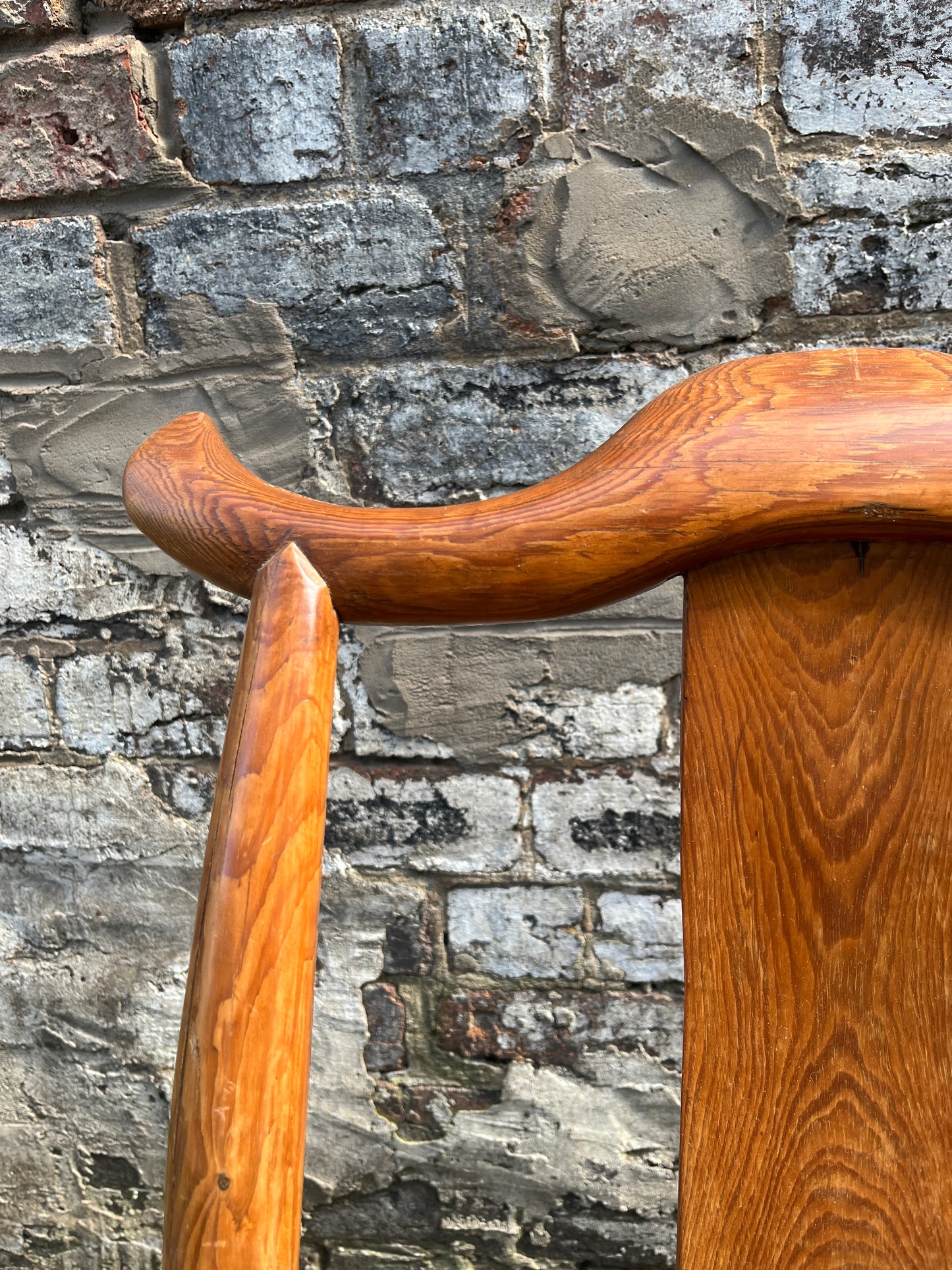 Qing Dynasty 19th Century Yoke High Back Decorative Chair