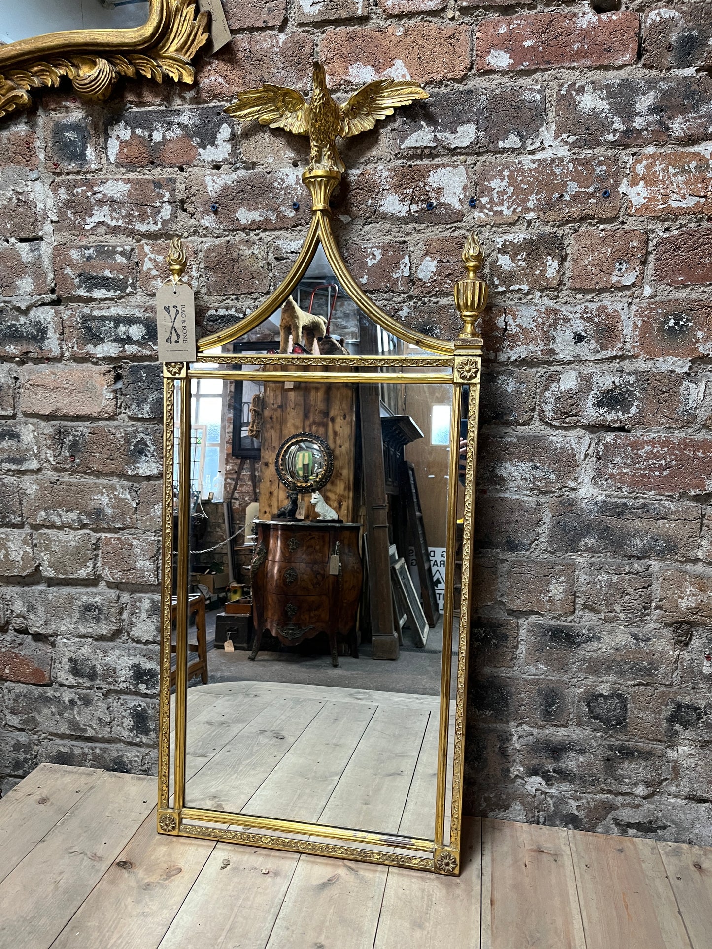 Regency / Napoleon III Style Gilt Wall Mirror Circa 1852 - 1871