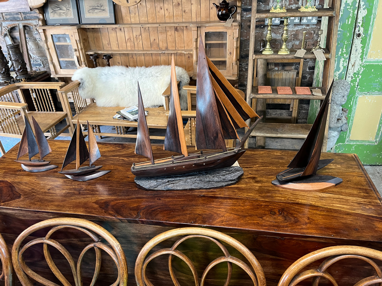 Fleet of Wooden Yachts - Handcrafted