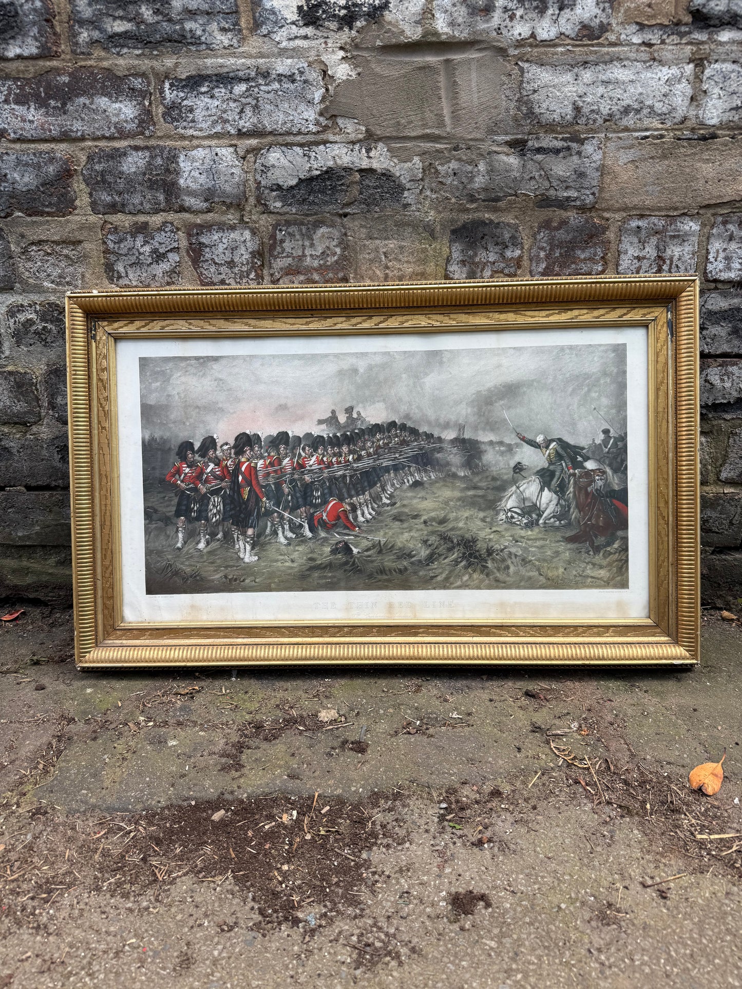 Framed print of "The Thin Red Line" by Robert Gibb