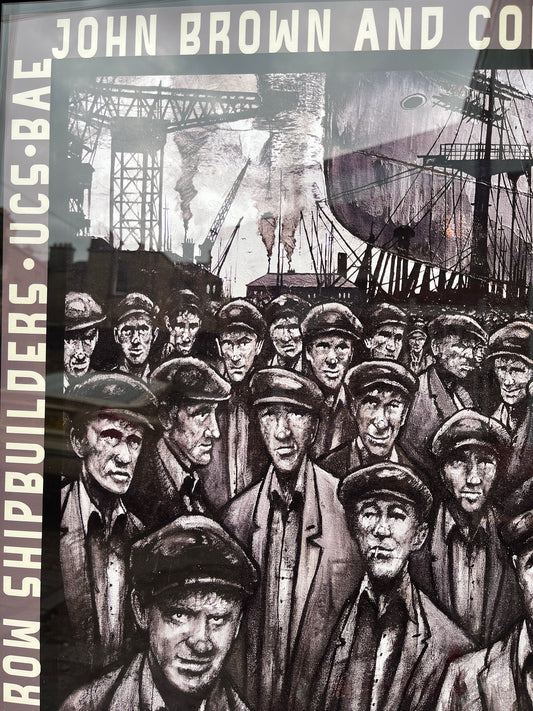 "Ship-Builders on the Clyde" Print by Artist Ryan Mutter