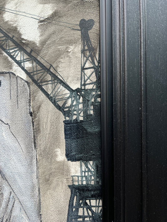 "Built Upon the Clyde" Original Oil on Canvas Painting by Ryan Mutter