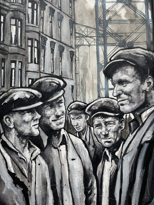 "The Ship-Makers" Original Oil on Canvas Painting by Ryan Mutter