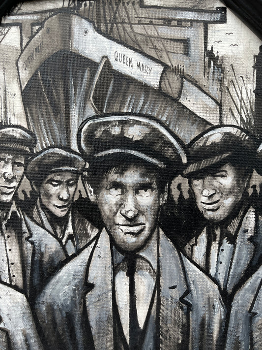 "The Clyde Workers" Original Oil on Canvas Painting by Ryan Mutter