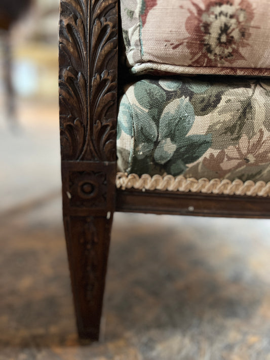 Rams Head & Dog Rose Bergère Sofa & Armchairs (Awaiting Restoration)