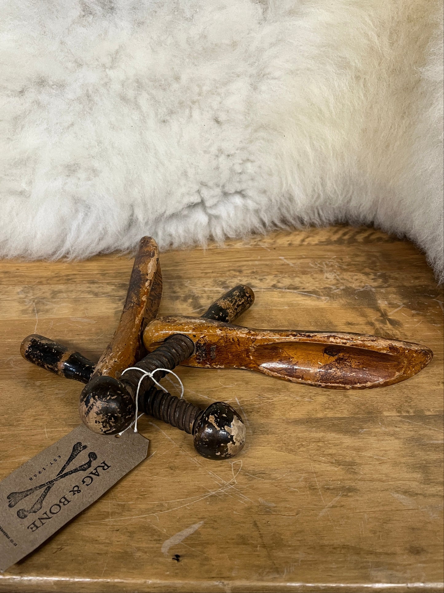 Wooden Shoe Lasts - Original Shoe Maker Pair