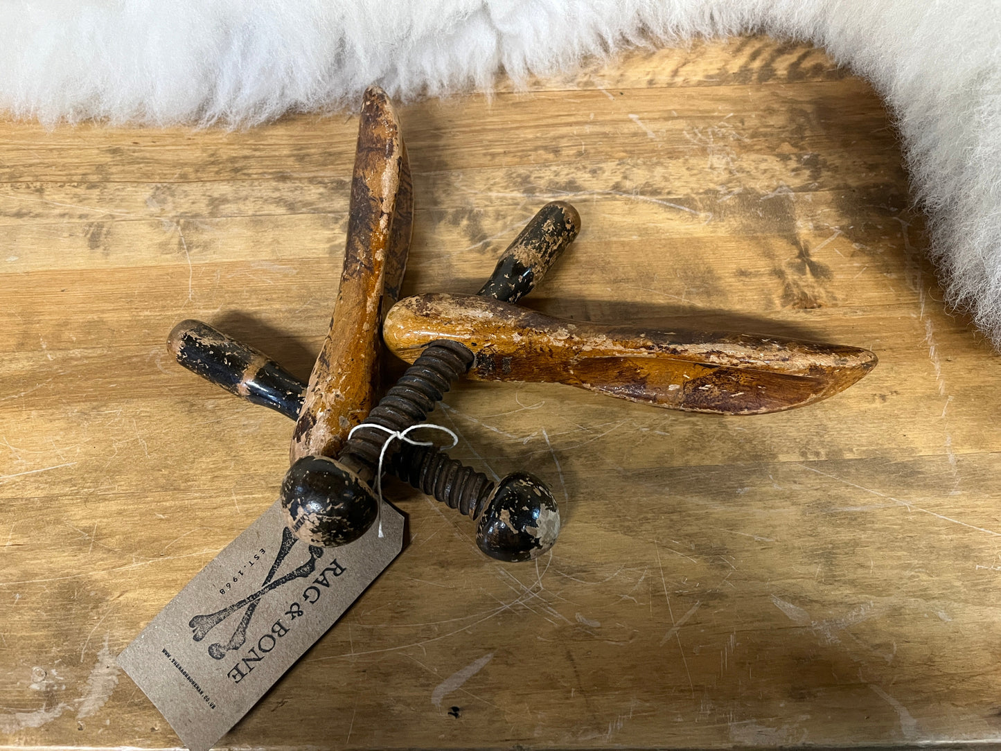 Wooden Shoe Lasts - Original Shoe Maker Pair