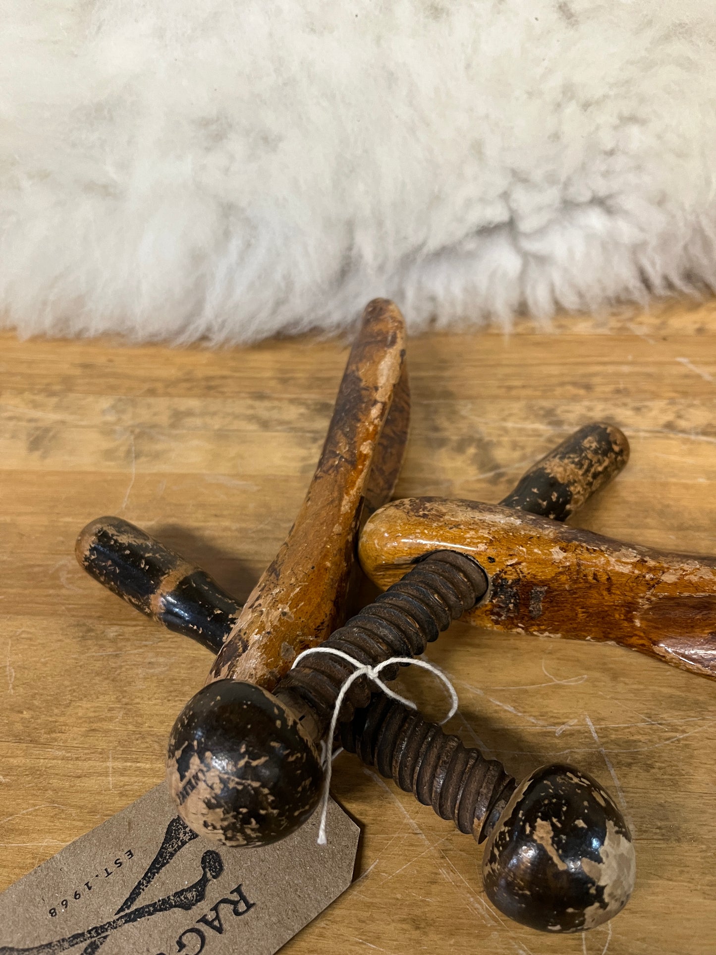 Wooden Shoe Lasts - Original Shoe Maker Pair