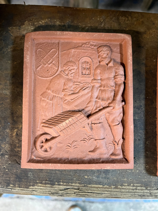 Terracotta Wall Plaques 1930's - Various Illustrations