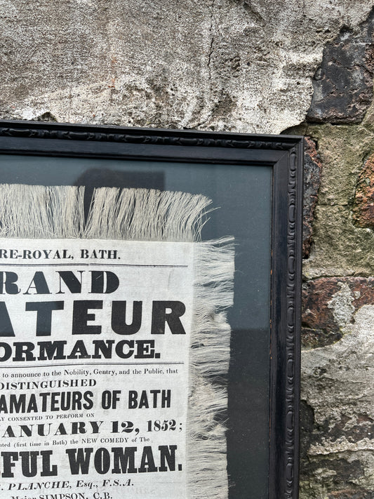 Theatre Royal in Bath "The Wonderful Woman" Playbill