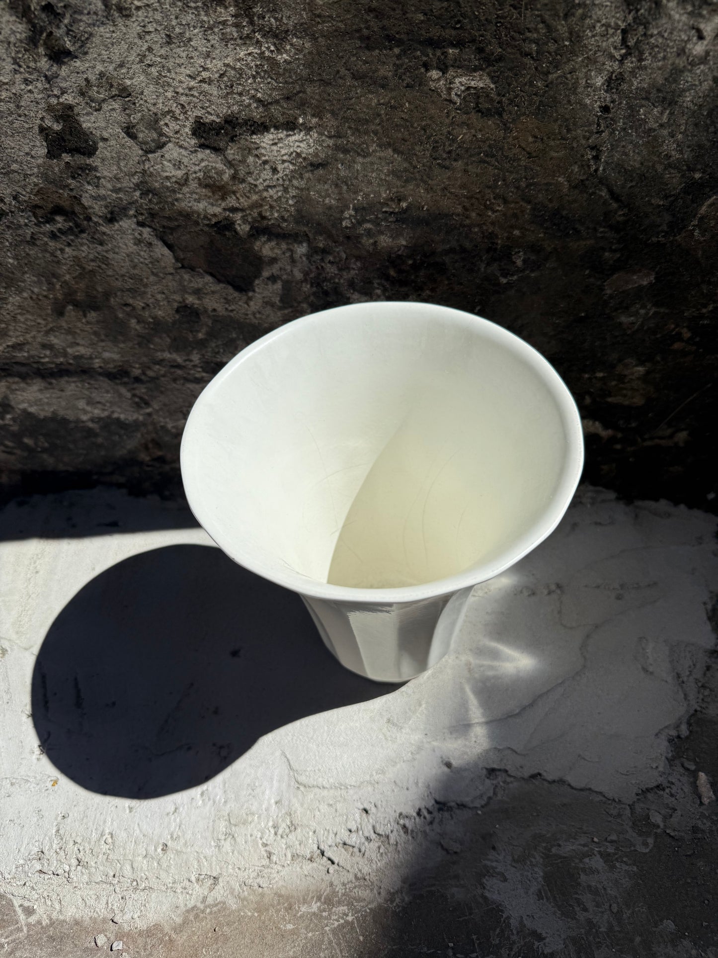 White Ofetruria Wedgewood Pottery Vase