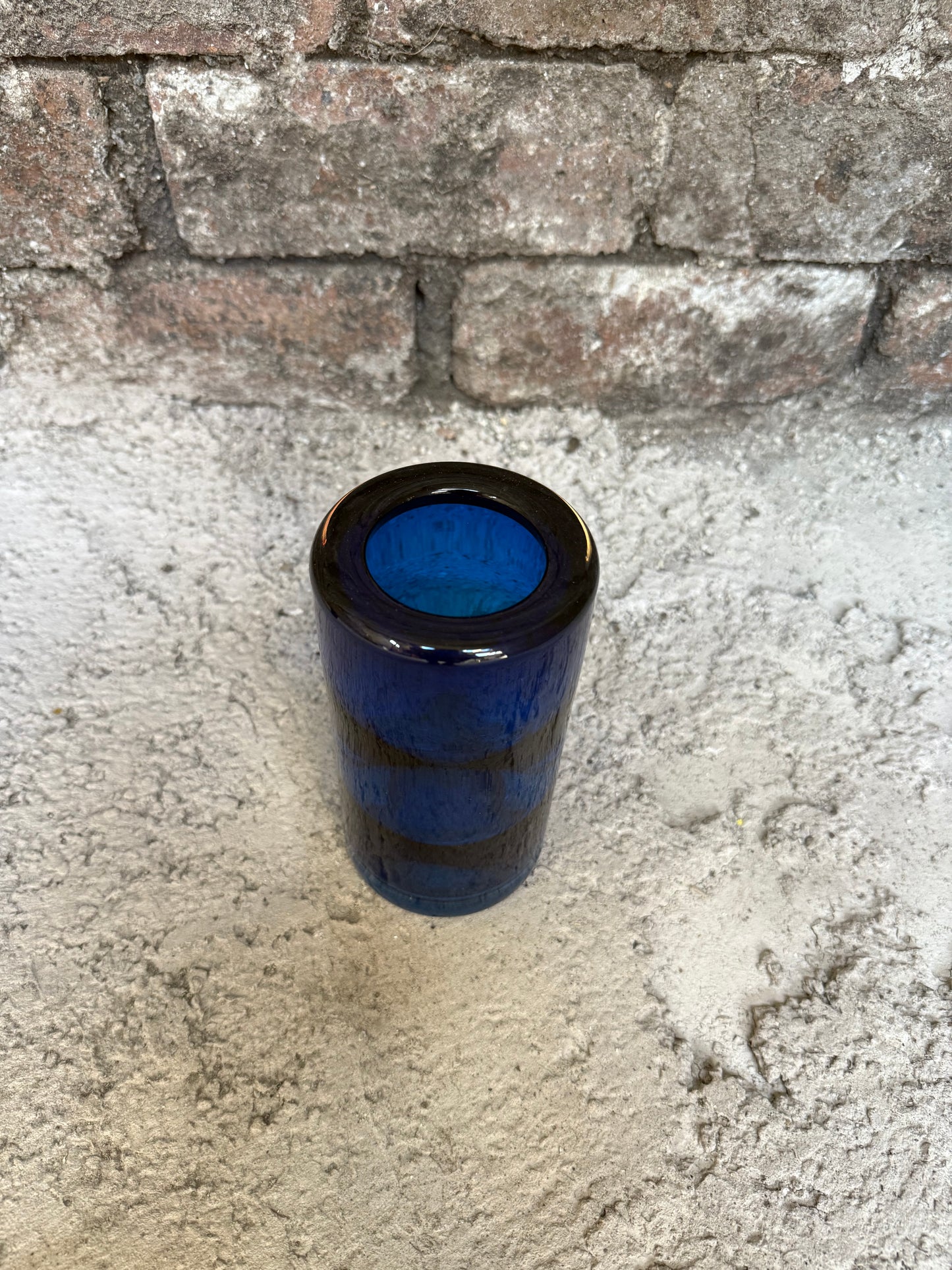 Whitefriar Blue Glass Vase
