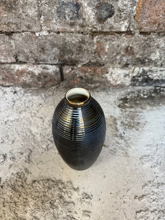 Belgian Metallic Glazed Vase