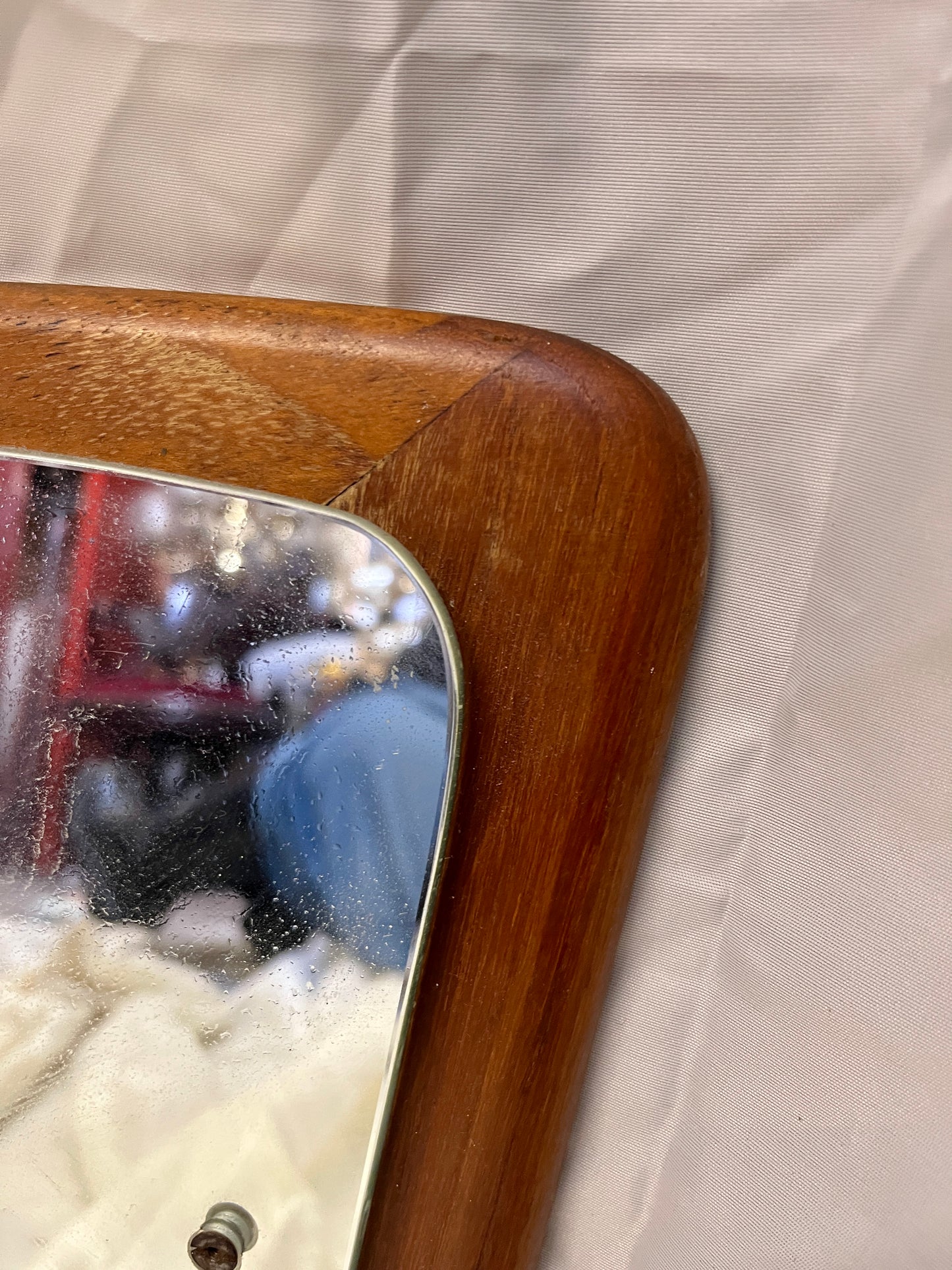 Mid Century Teak Framed Mirror