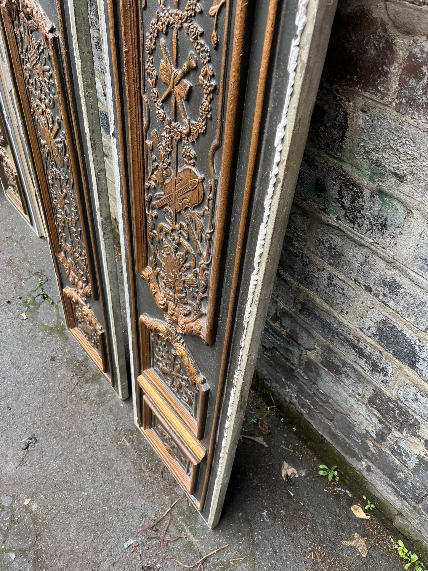 Ex Film Set Double Sided French Renaissance Decorative Panel