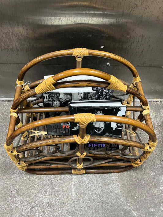 Patricia Addams Magazine / Paper Rack Bamboo Rattan