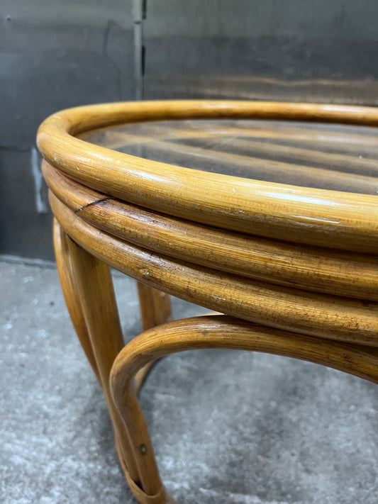 Bamboo Rattan Stool / Coffee Table