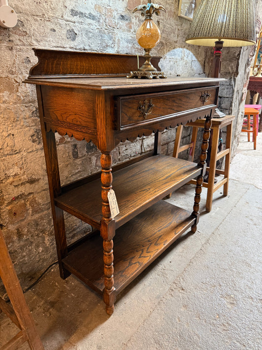 Antique Oak Sideboard 'Whatnot'