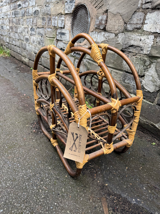 Bamboo Rattan Magazine / Paper Rack