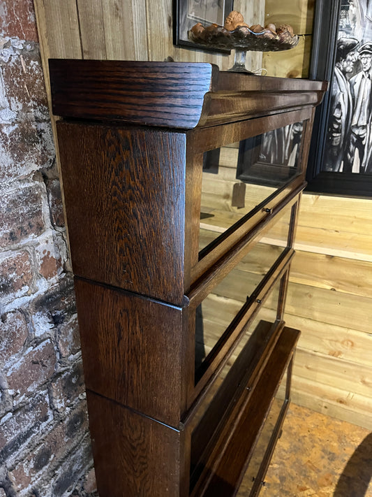 Early 20th Century Antique 4 Tier Stackable Barristers Bookcase