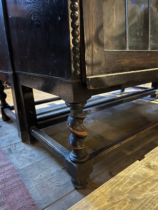 Handsome Antique Globe Wernicke Four Section Stacking Bookcase with leaded glass