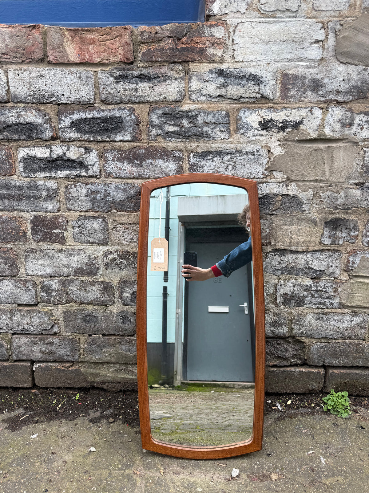 Mid Century Teak Wall Mirror - Danish Made Circa 1960s-70s