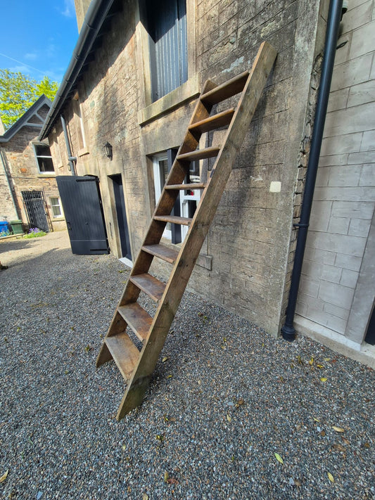 Antique Oak Coach House Stairs - Circa 1879