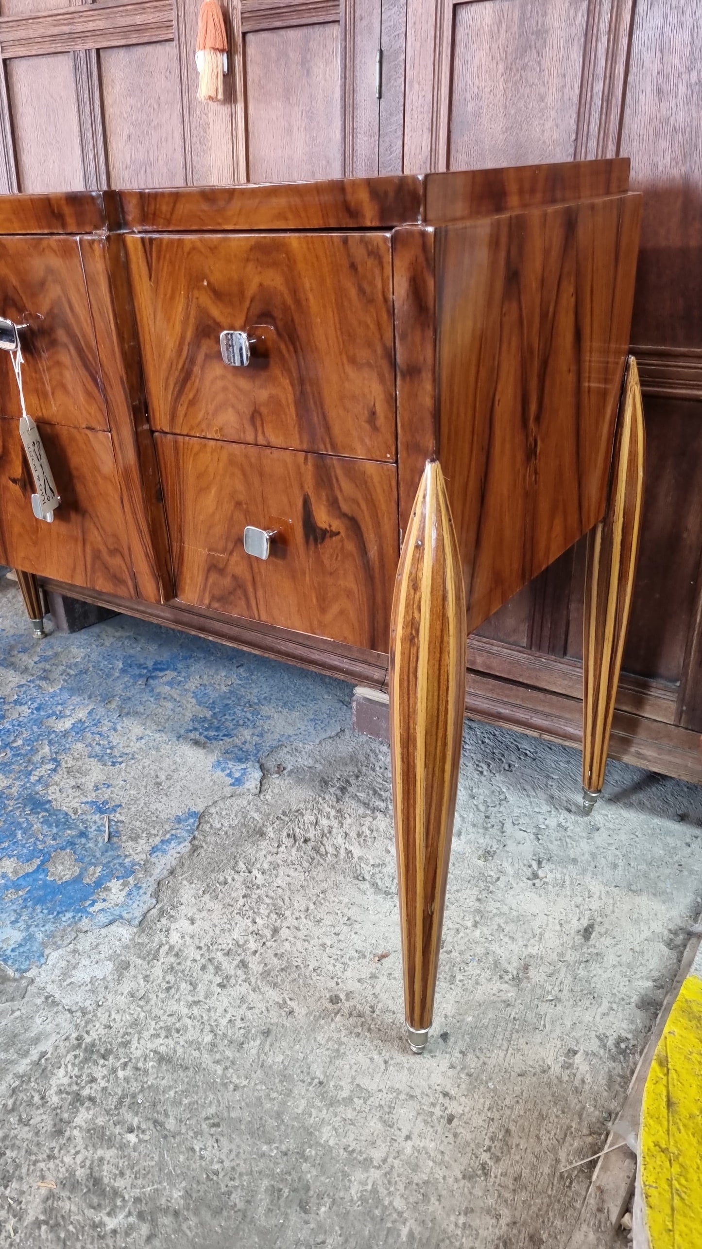 Ruhlmann Reproduction Art Deco Walnut Table
