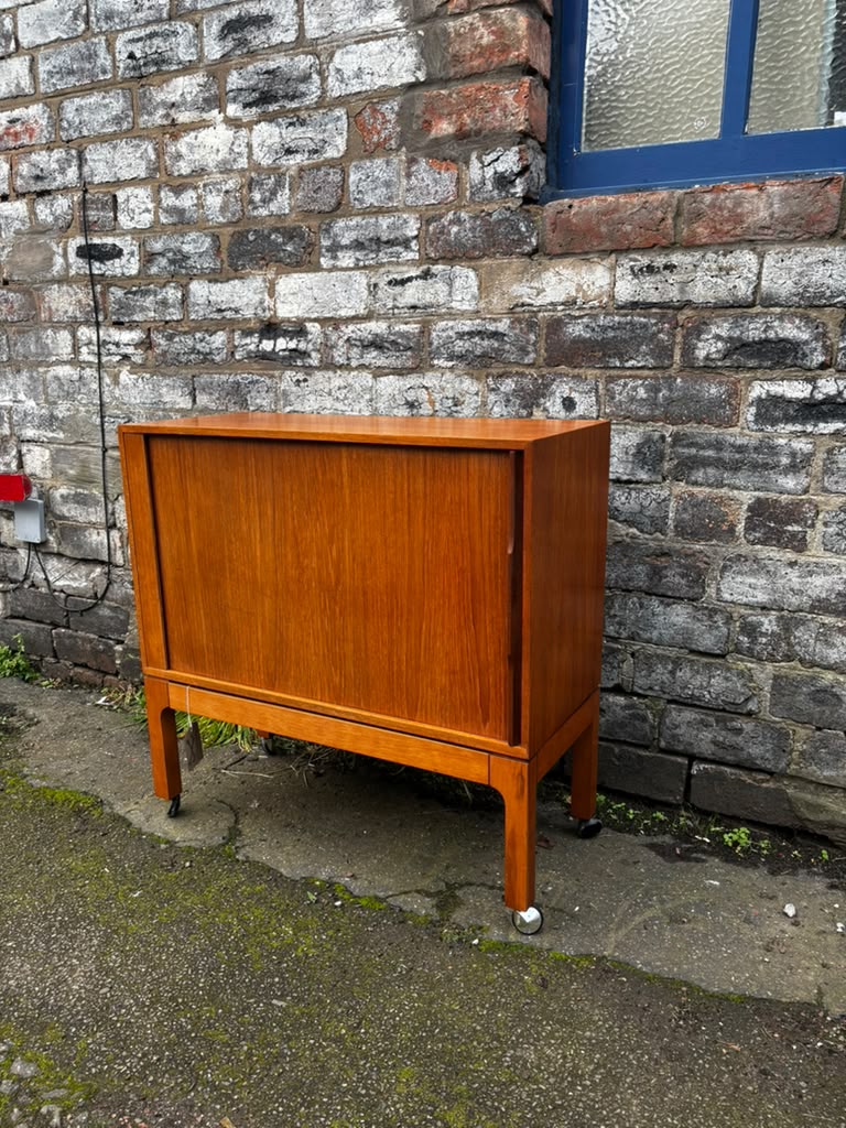 Mid-Century Modern Trambour Cabinet