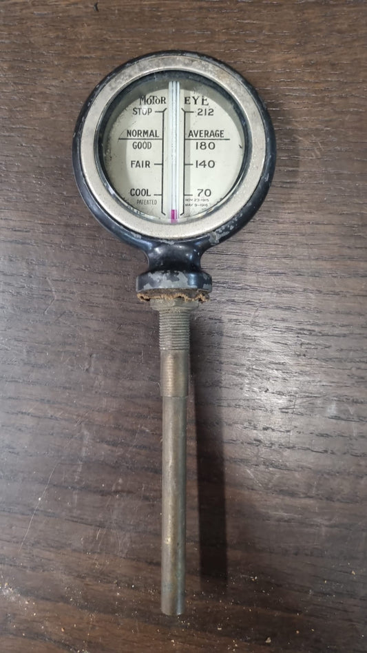 Antique Boyce Moto-Metre Radiator Temperature Gauge c.1915-1916