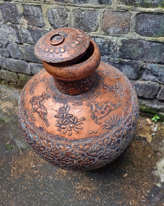 Ritual Tibetan Bhurma Vase Coated in Copper