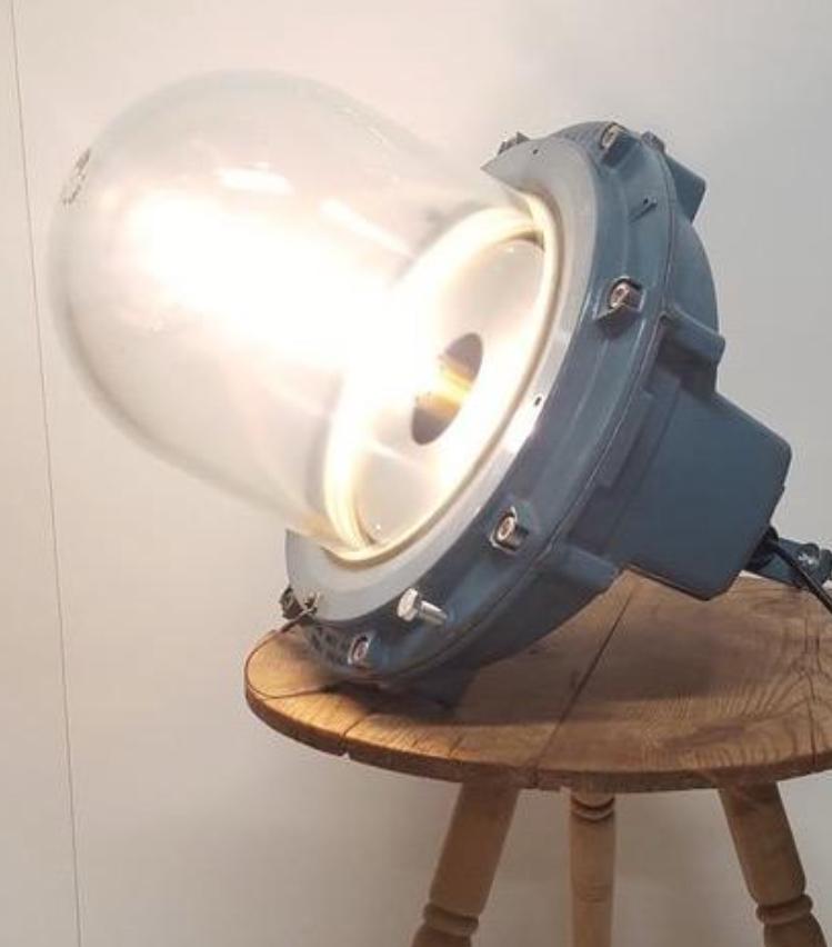 1950's Victor Explosion Proof Large Industrial Pendant Lights