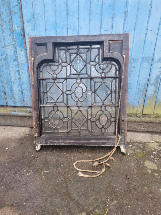 Georgian Decorative Antique Leaded Small Pained Glass