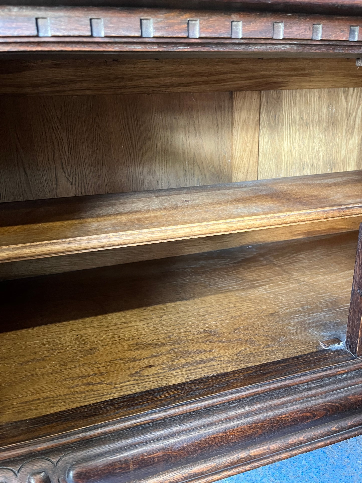 Heraldic 19th Century Carved Oak Coffer