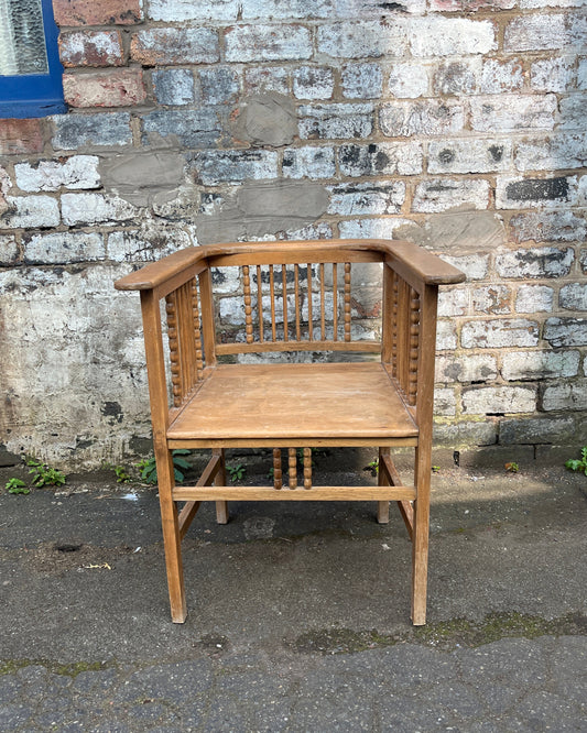 Wooden Spindle Sofa & Chairs - Oak Detail & Beech