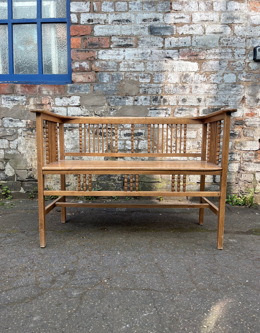 Wooden Spindle Sofa & Chairs - Oak Detail & Beech