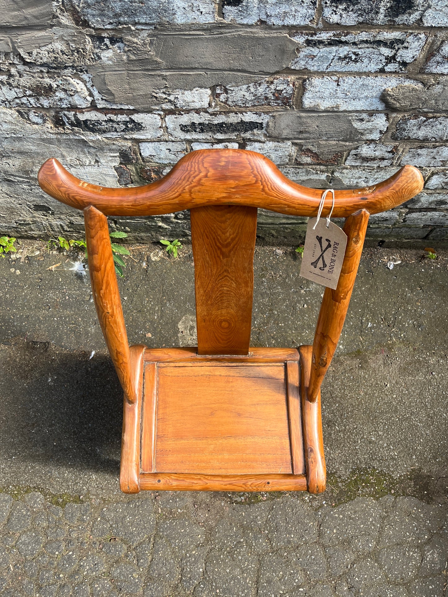 Qing Dynasty 19th Century Yoke High Back Decorative Chair
