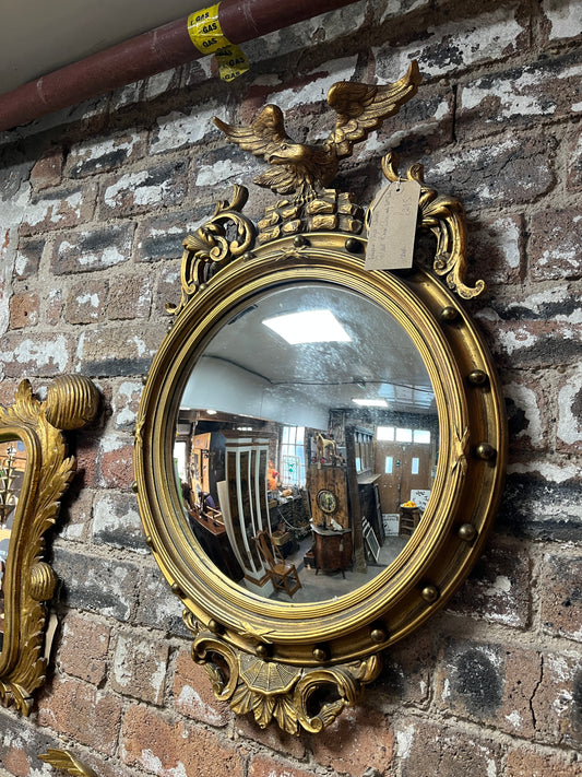 Empire Style Corvex Gilded Mirror Circa Early 20th Century