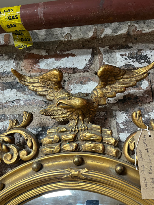 Empire Style Corvex Gilded Mirror Circa Early 20th Century