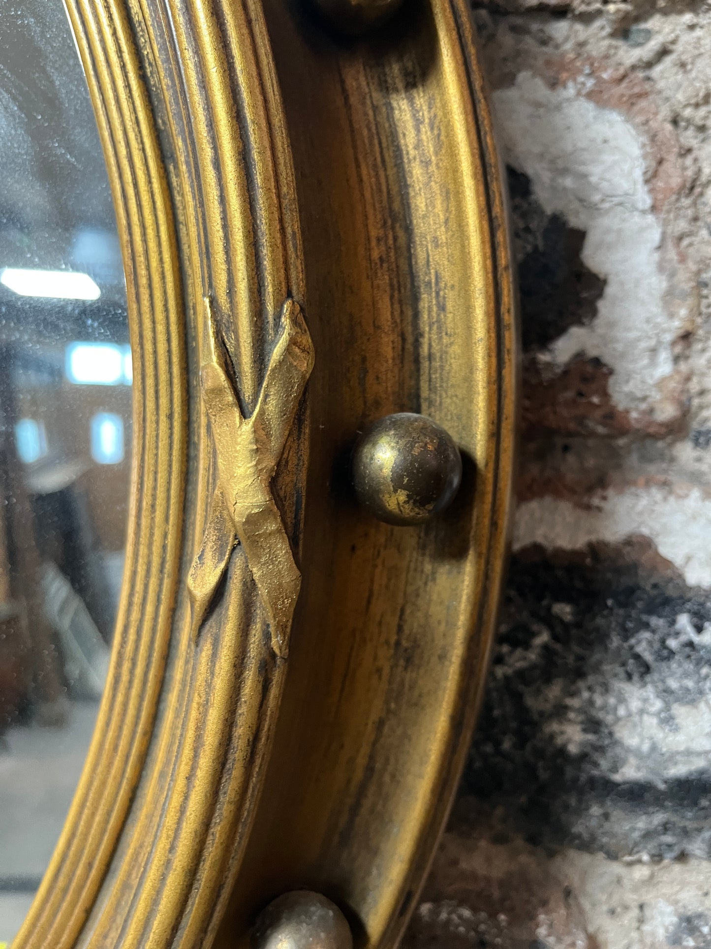 Empire Style Corvex Gilded Mirror Circa Early 20th Century