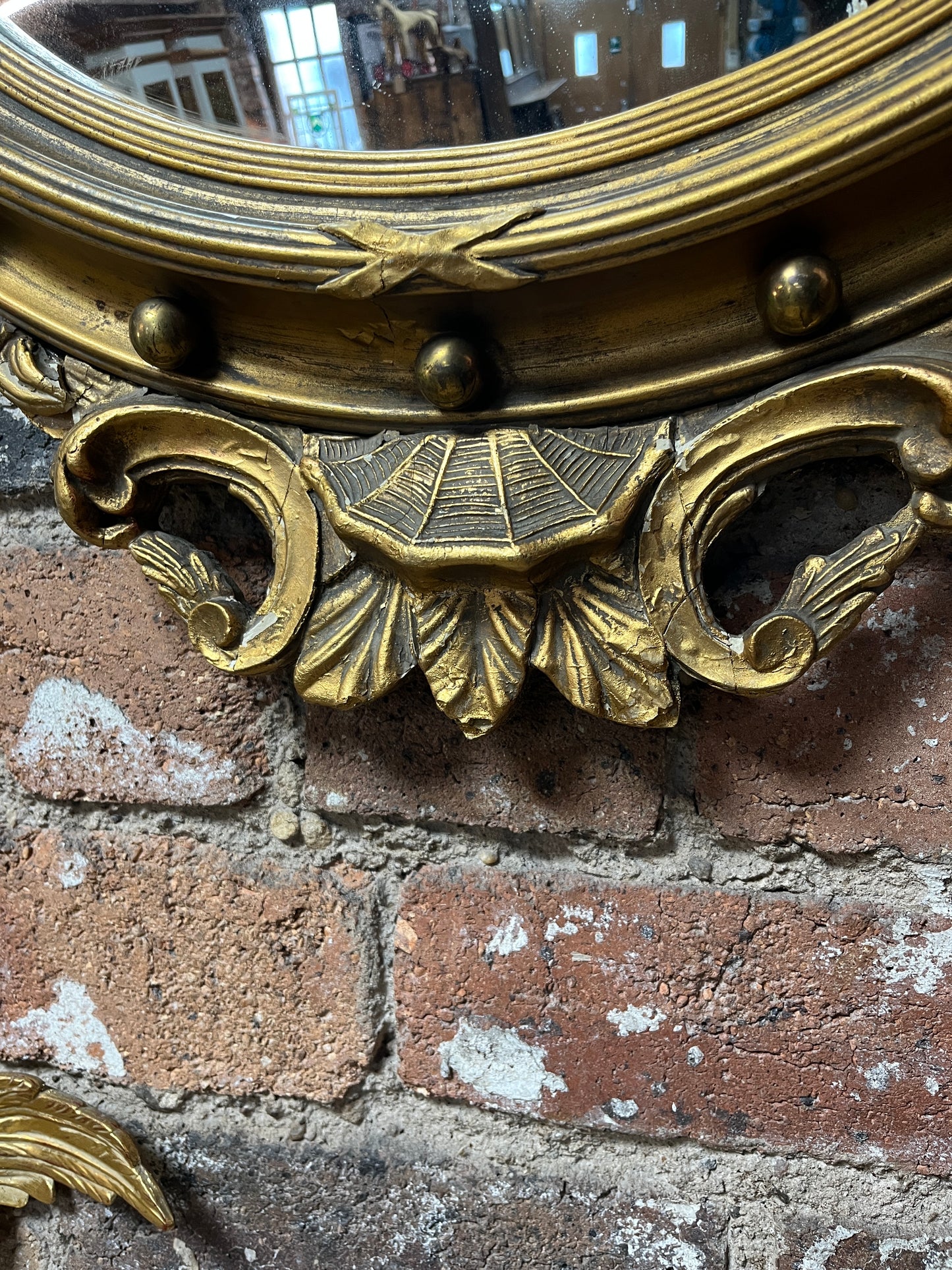 Empire Style Corvex Gilded Mirror Circa Early 20th Century