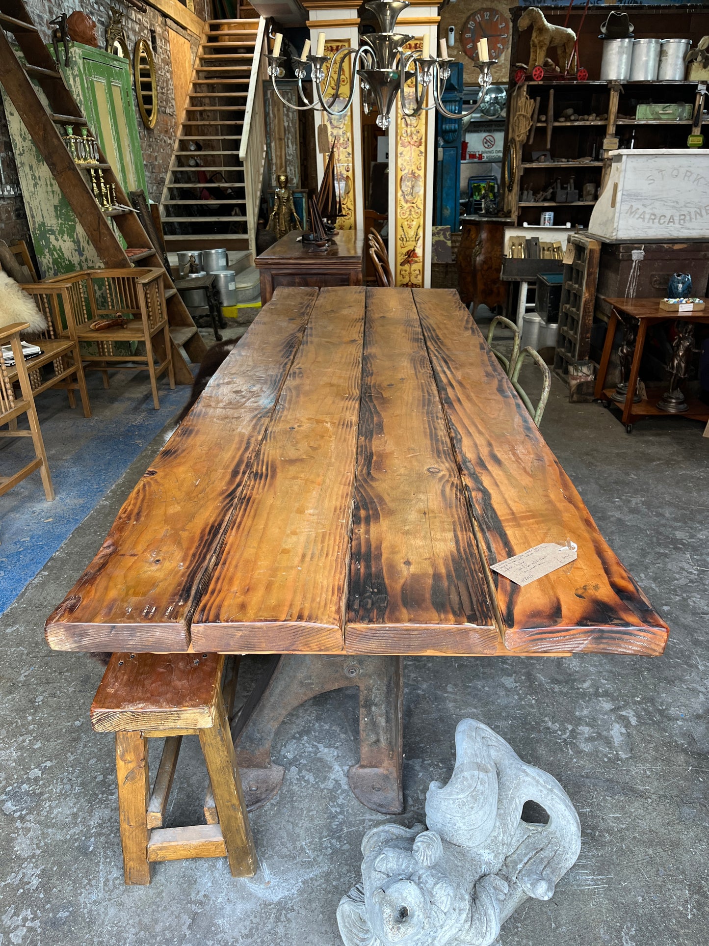 Pine Industrial Dining Table