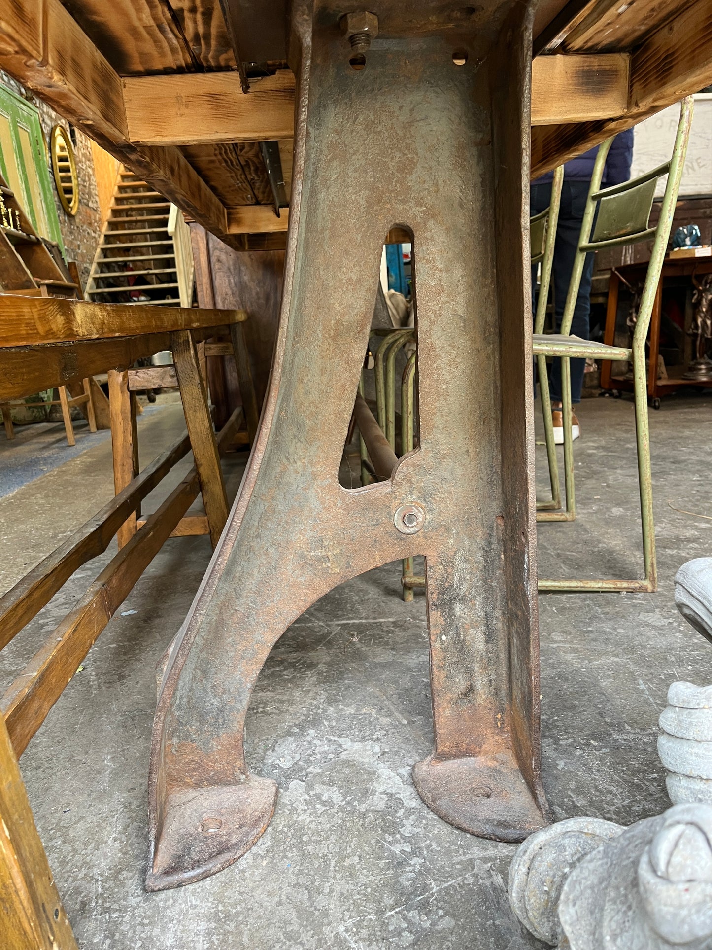 Pine Industrial Dining Table