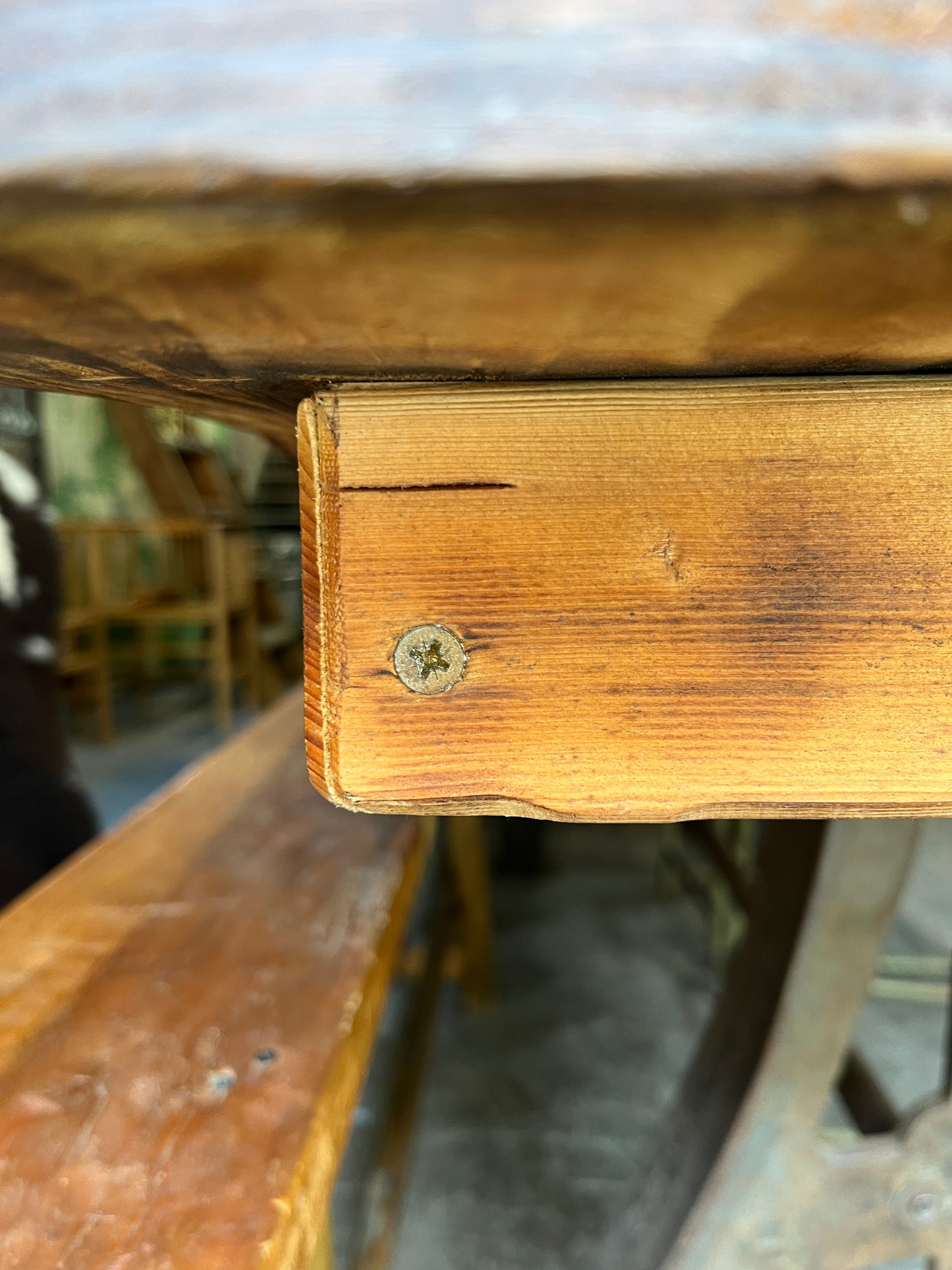 Pine Industrial Dining Table