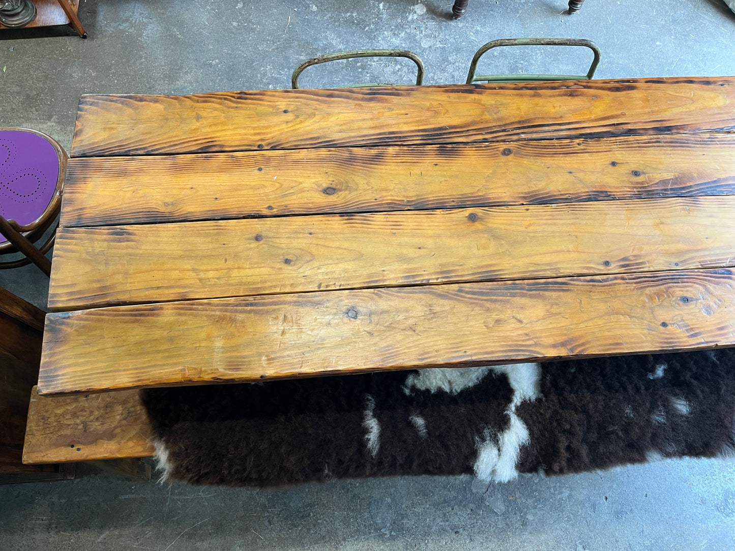 Pine Industrial Dining Table