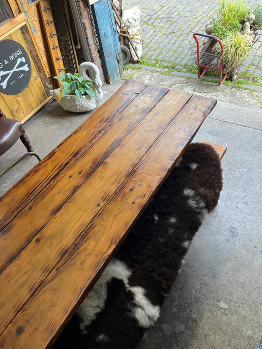 Pine Industrial Dining Table