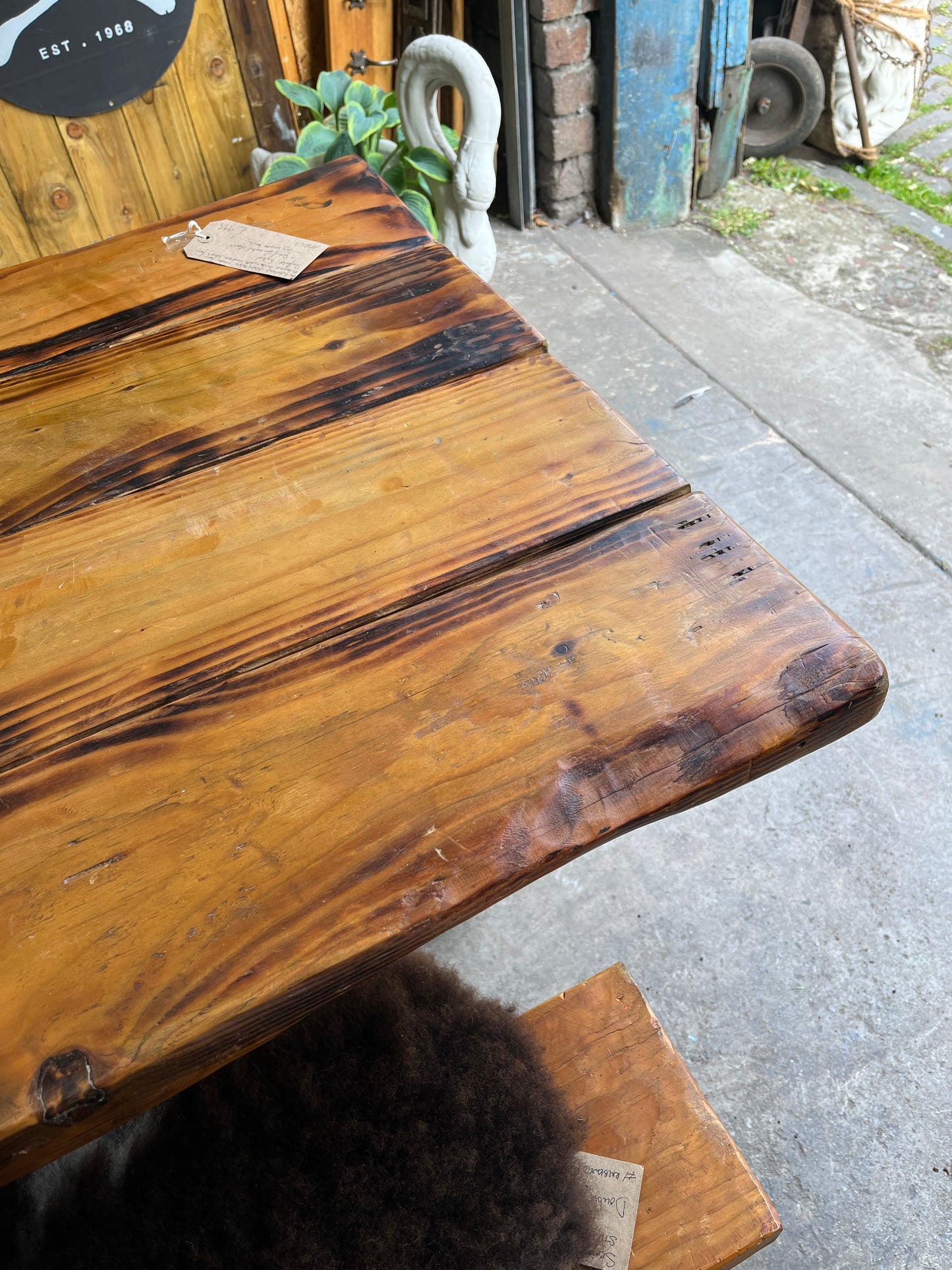 Pine Industrial Dining Table