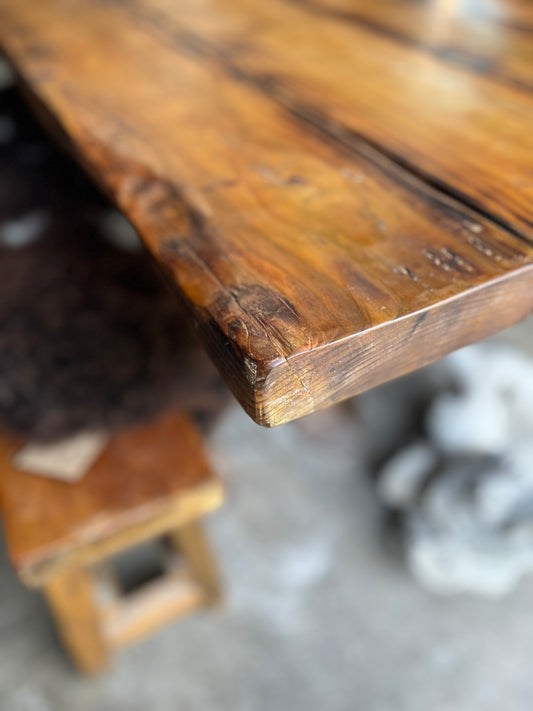 Pine Industrial Dining Table