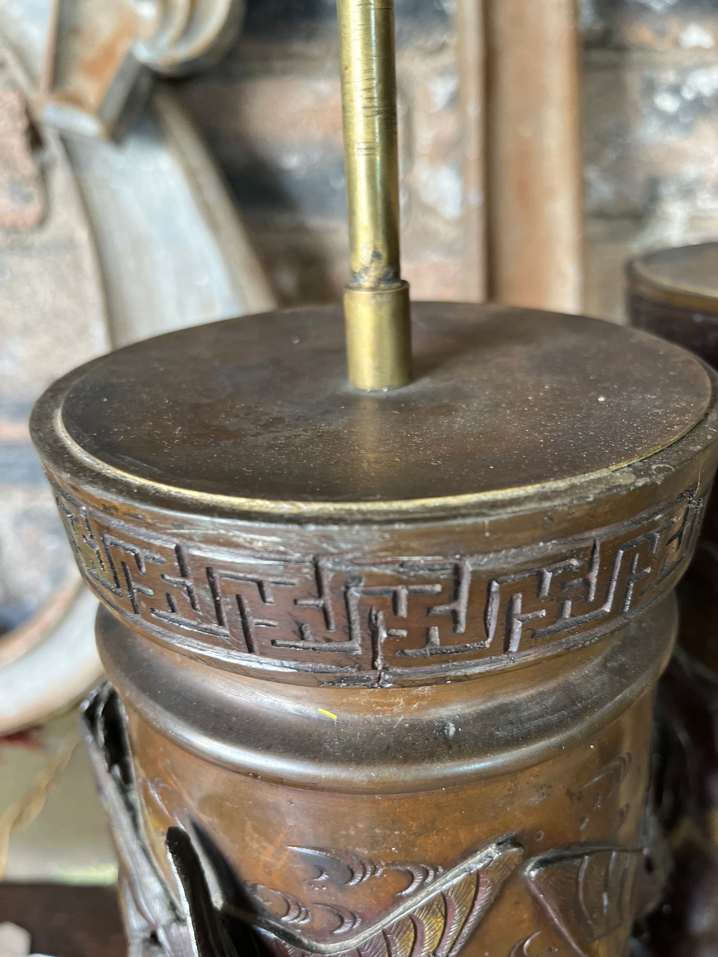 19th Century Japanese Meiji Period Vessel Lampshade